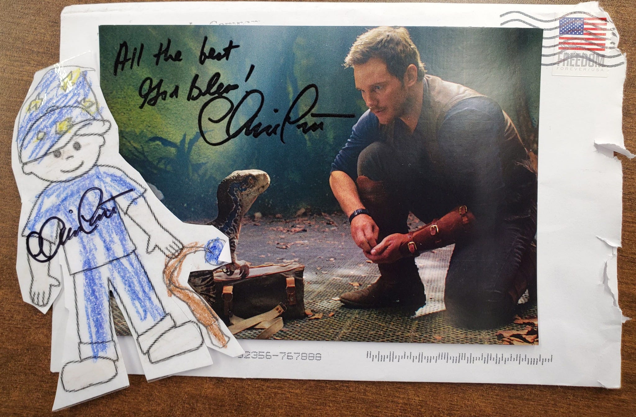 Chris Pratt Signed Photo