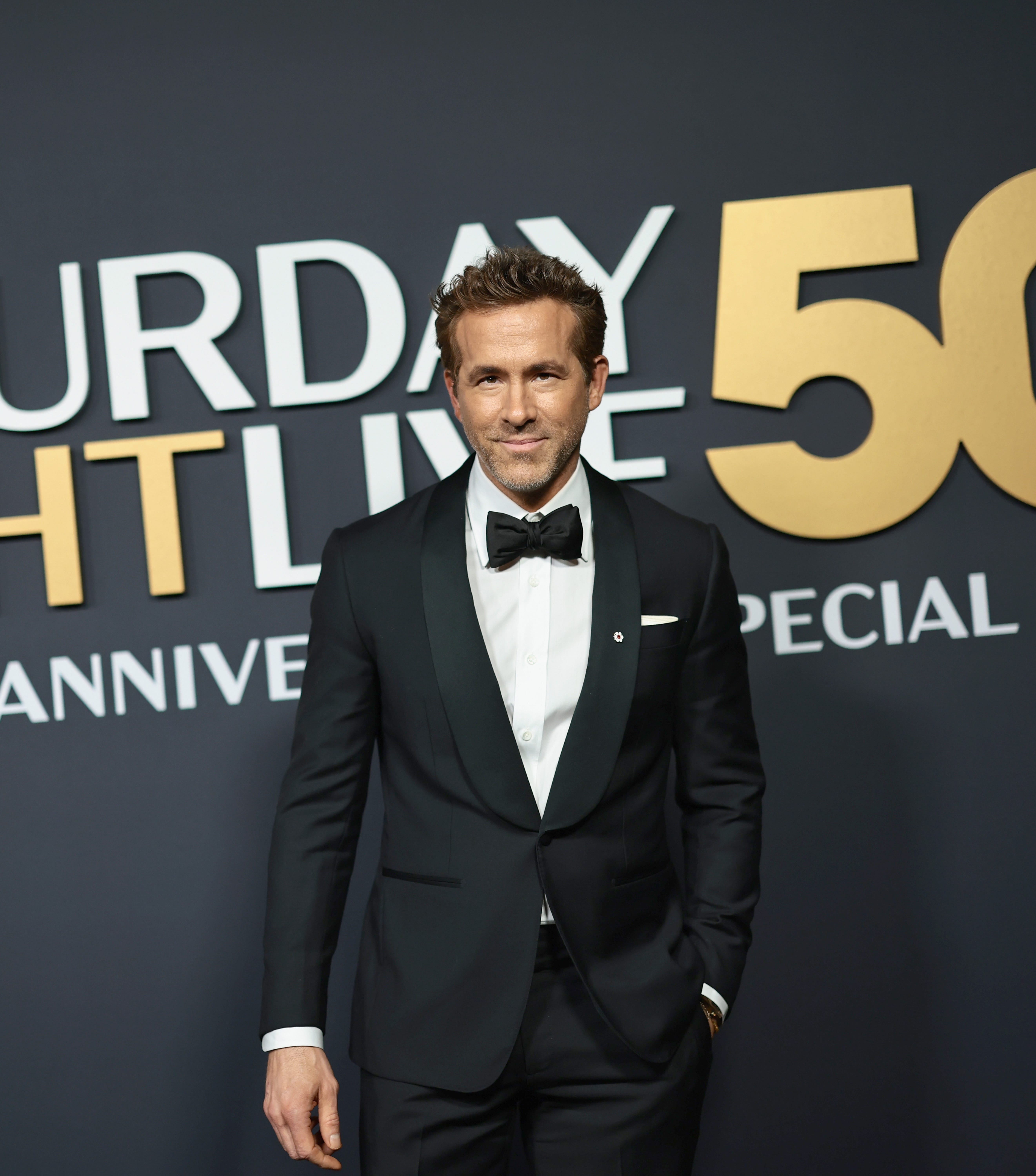 Ryan Reynolds attends "SNL50: The Anniversary Special" on Feb. 16, 2025, in New York City.