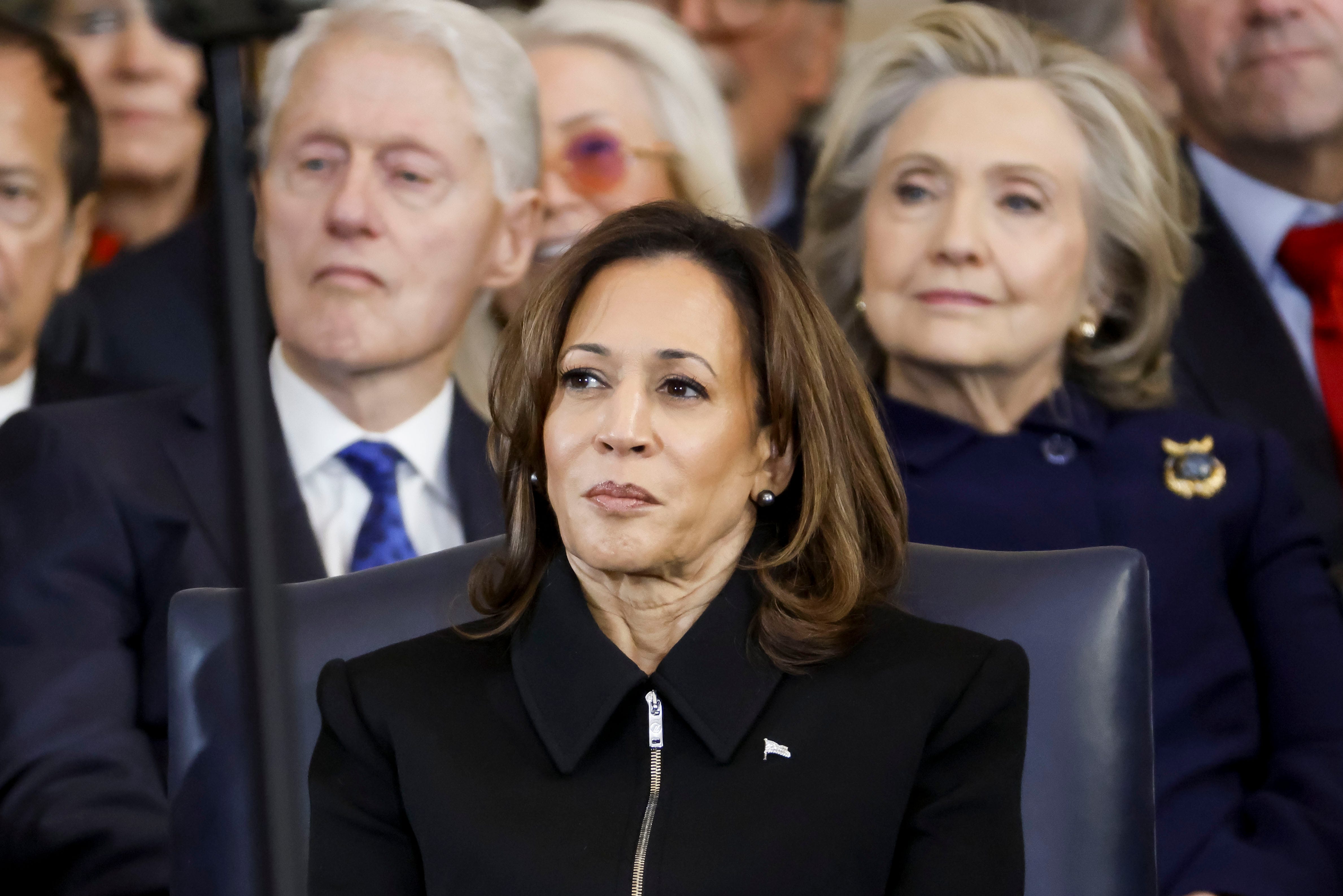 Among officials at the inauguration of reelected President Donald Trump on Jan. 20, 2025, at the U.S. Capitol rotunda are former Vice President Kamala Harris, former President Bill Clinton and former Secretary of State Hillary Clinton.