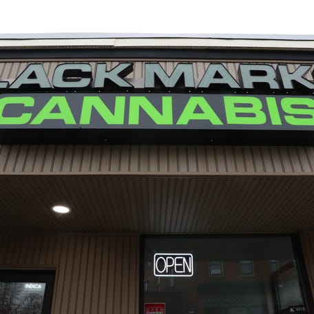Black Market Cannabis dispensary in the City of Poughkeepsie on March 24, 2025.