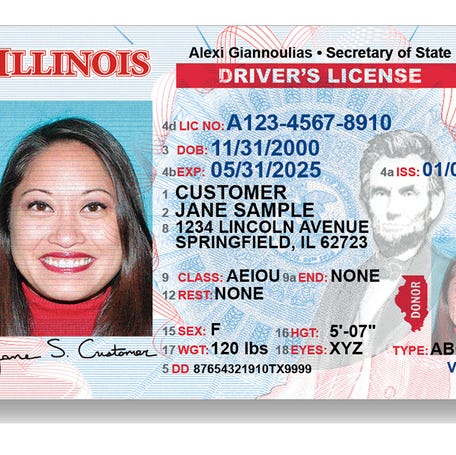 Sample Illinois Real ID