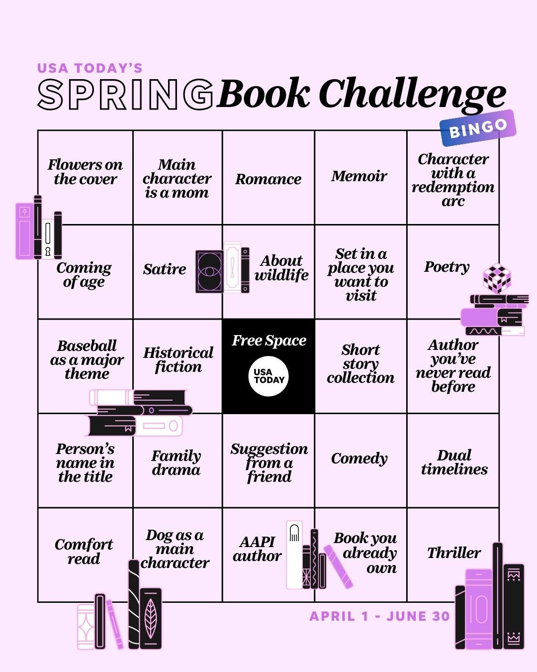 USA TODAY's Spring Book Challenge