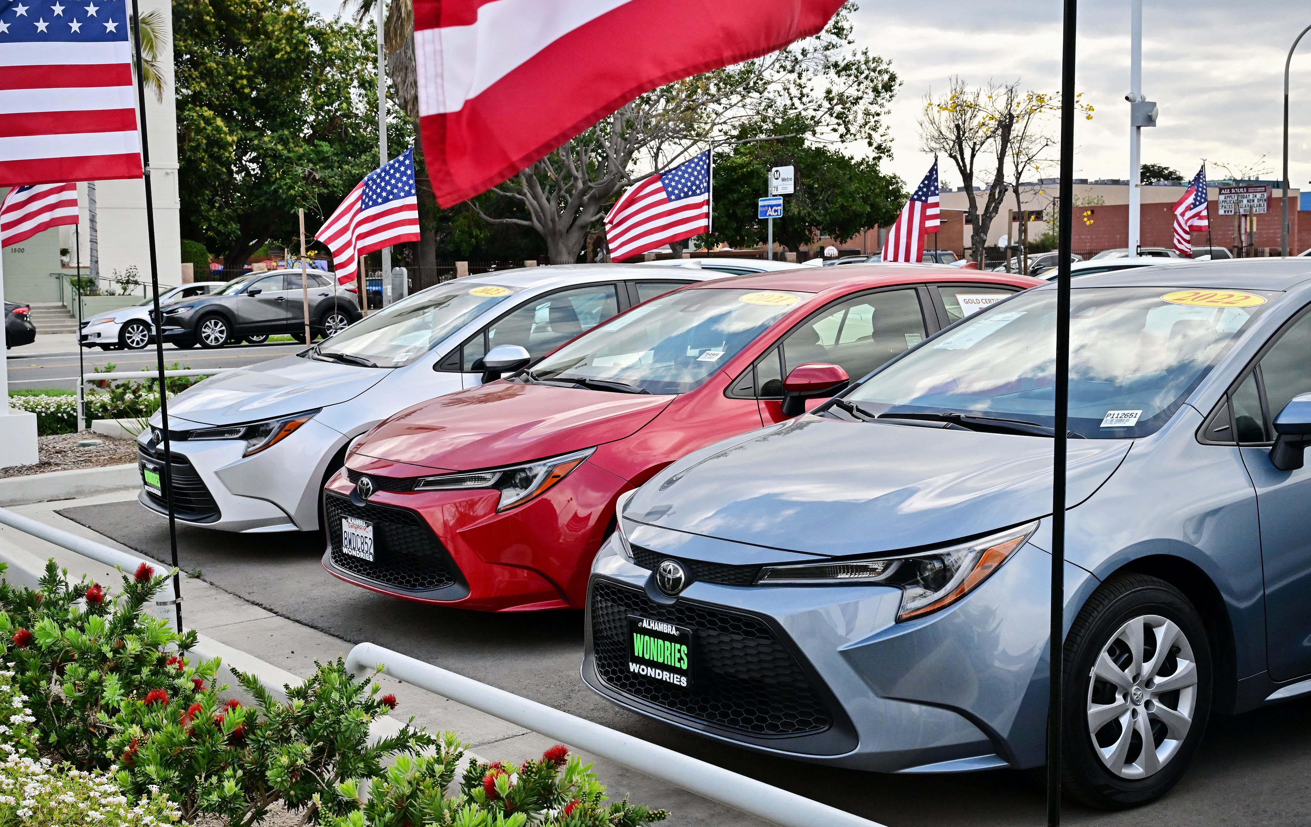 A car dealership in Alhambra, Calif., on March 27, 2025. The White House announced on March 26, 2025: "President Donald J. Trump signed a proclamation invoking Section 232 of the Trade Expansion Act of 1962 to impose a 25% tariff on imports of automobiles and certain automobile parts, addressing a critical threat to U.S. national security."