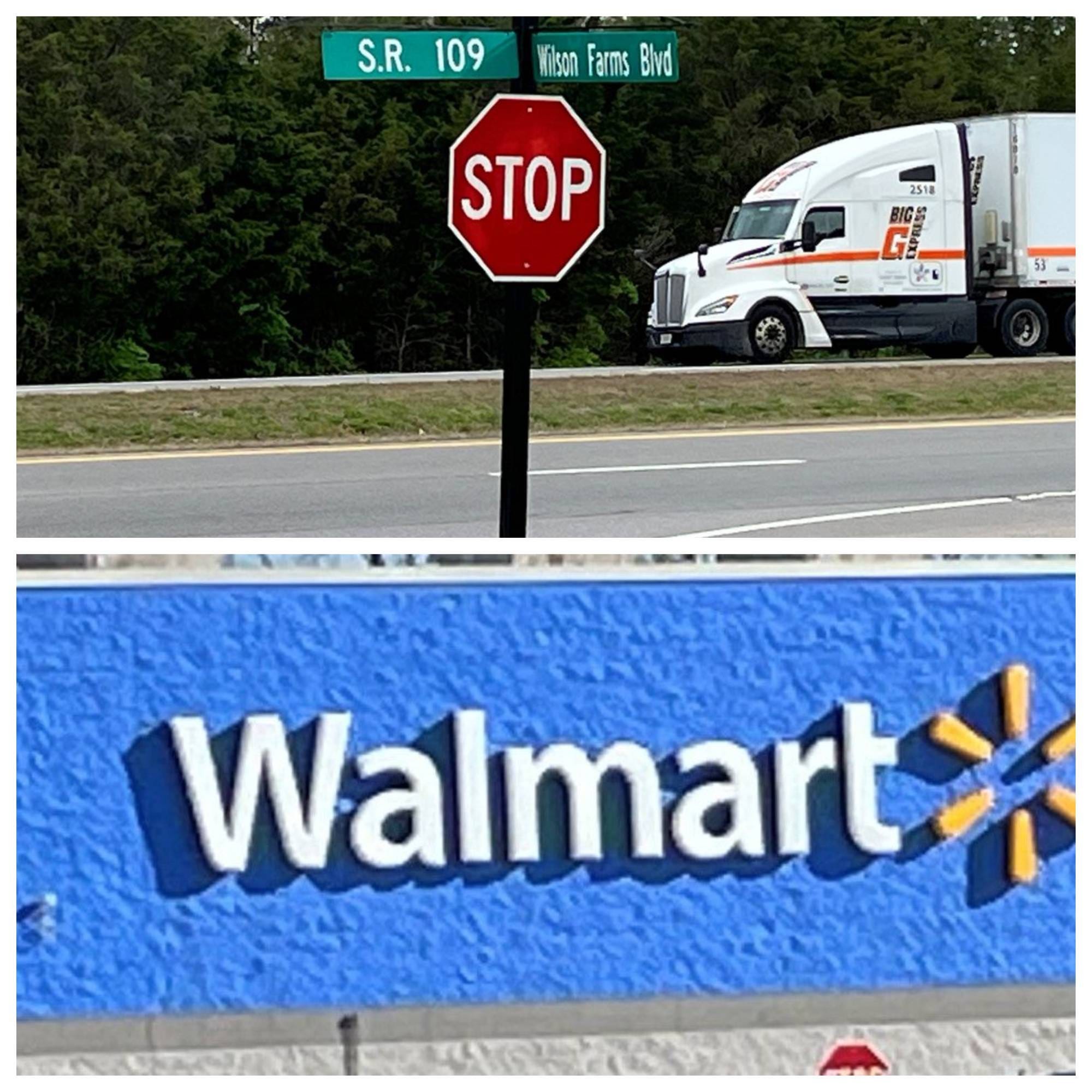 A Walmart store.