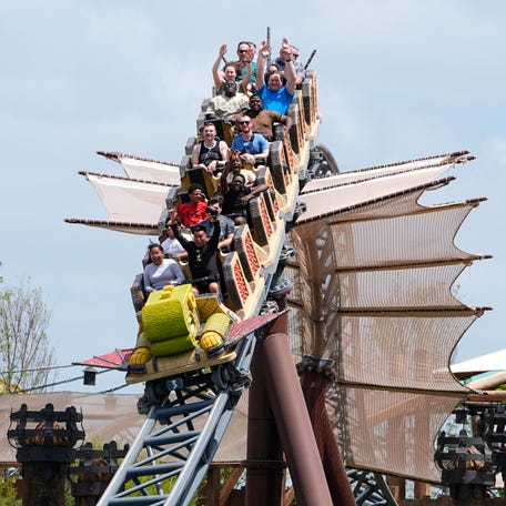 Hiccup's Wing Gliders is as close as guests can get to the sensation of riding a dragon in How to Train Your Dragon – Isle of Berk at Universal Epic Universe.