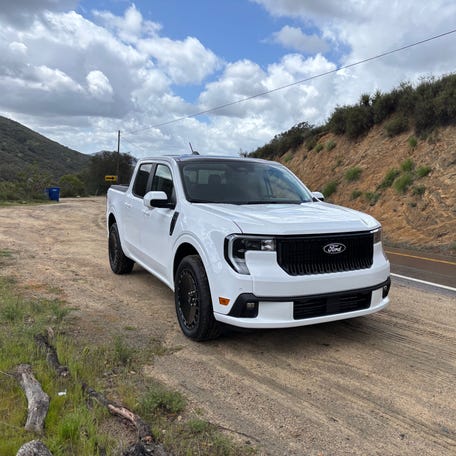 The 2025 Ford Maverick Lobo compact pickup's rear drive unit can send 50% of torque to the rear axle, and all that to either wheel.