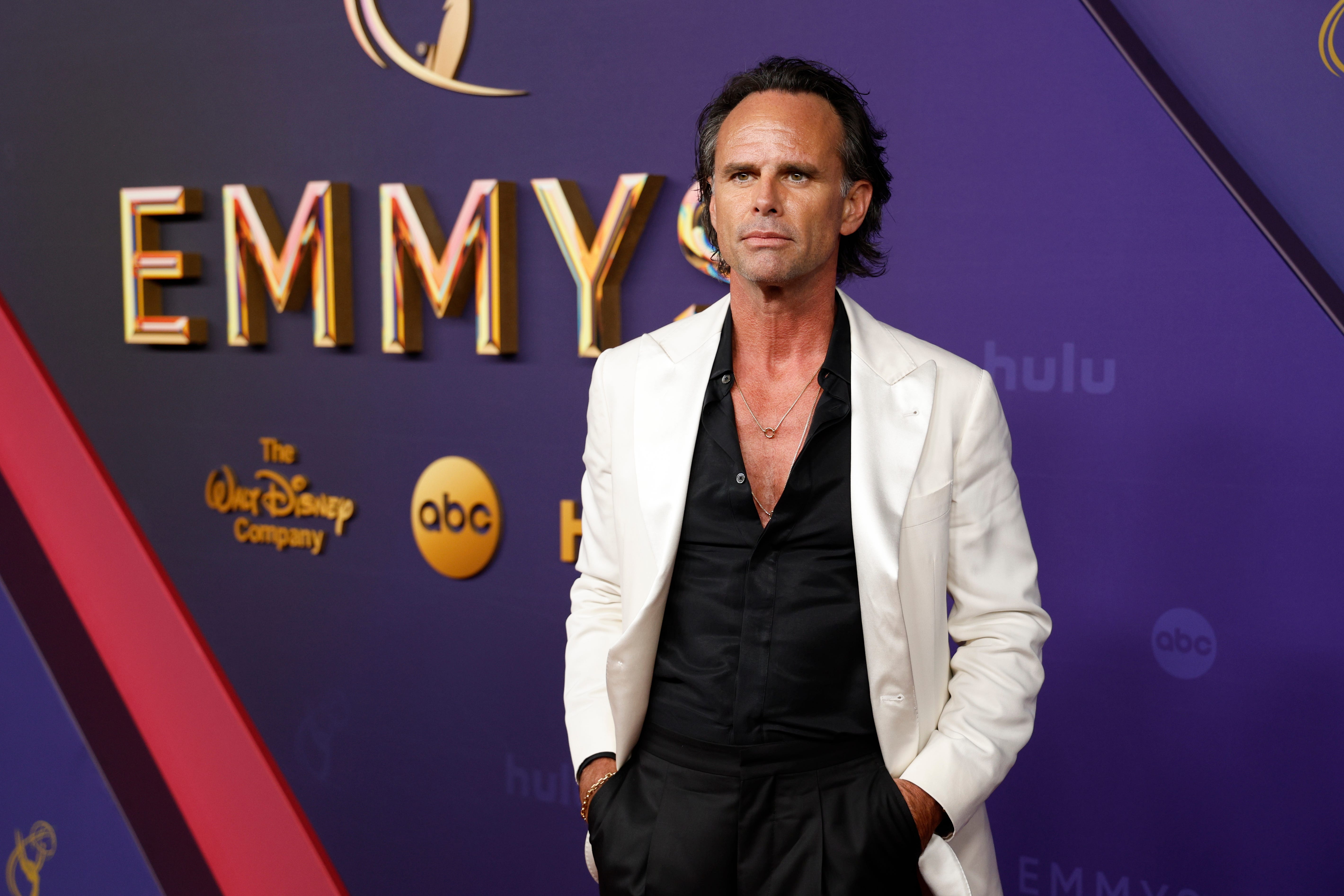 Walton Goggins at the 76th Emmy Awards at the Peacock Theater on Sunday, Sept. 15, 2024, in Los Angeles.