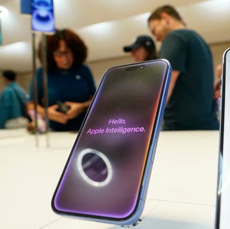 Apple iPhone 16 are on display during the launch September 20, 2024, at the Apple Store in New York . The Trump administration has exempted smartphones, computers and other electronics from its punishing "reciprocal" tariffs on April, 11, 2025.