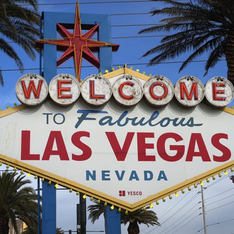 The Welcome to Fabulous Las Vegas sign on the Las Vegas strip.