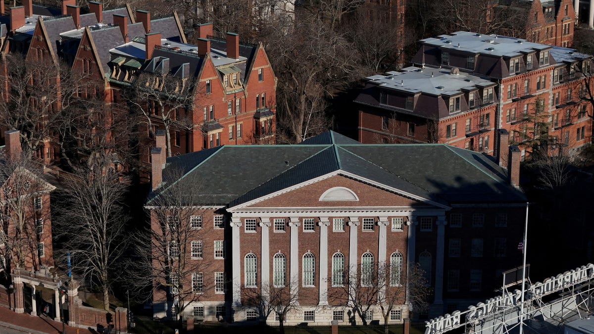 Harvard University is seen in Cambridge, Massachusetts on December 12, 2023.