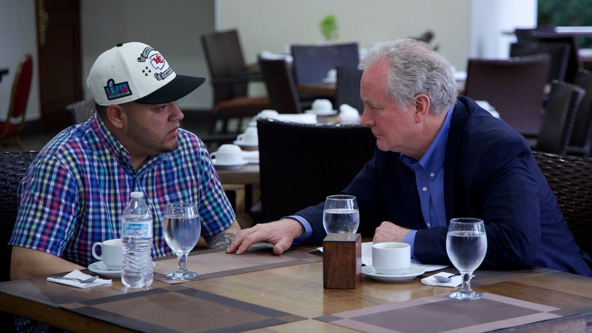 Democratic Senator Van Hollen met with Kilmar Abrego Garcia, the Maryland man mistakenly deported to El Salvador.