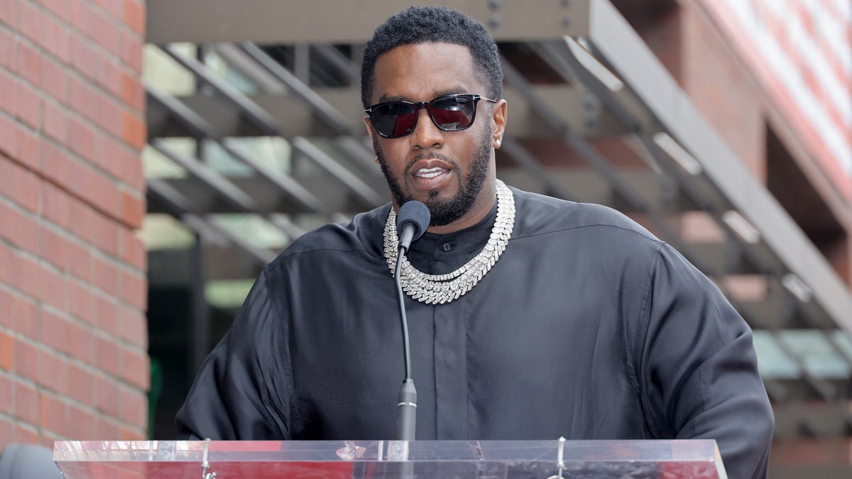Sean "Diddy" Combs speaks on stage during the Hollywood Walk of Fame star ceremony for DJ Khaled on April 11, 2022, in Hollywood, California.