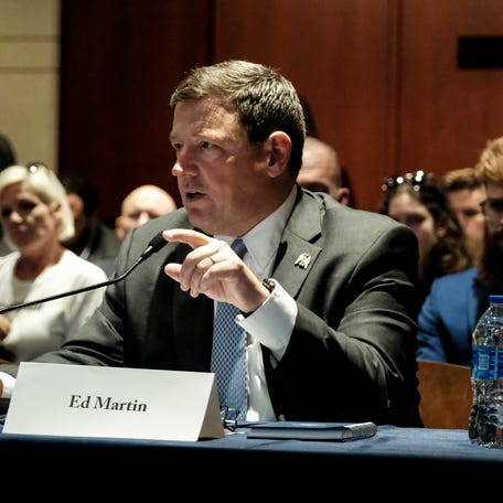 Ed Martin, President Donald Trump's nominee for U.S. Attorney for Washington, D.C., spoke in the U.S. Capitol June 13, 2023 during a hearing held by then-Rep. Matt Gaetz (R-FL), at which Republicans criticized the alleged targeting of January 6th defendants.