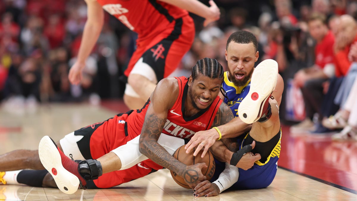 Rockets win football game on basketball court, even Warriors series