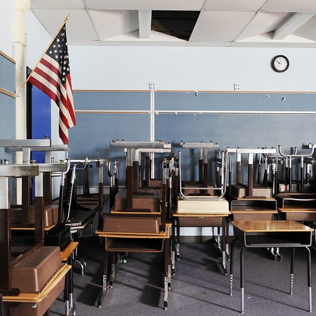 Inside a classroom at Irving Elementary School in Erie on Aug. 22, 2012.
