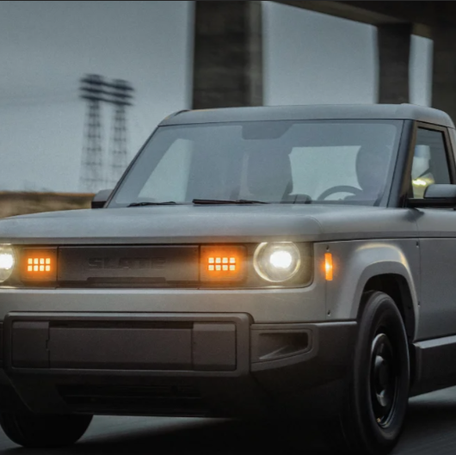 The Slate Truck is a simple, electric vehicle made in the United States, with an expected price of just under $20,000, according to its website.