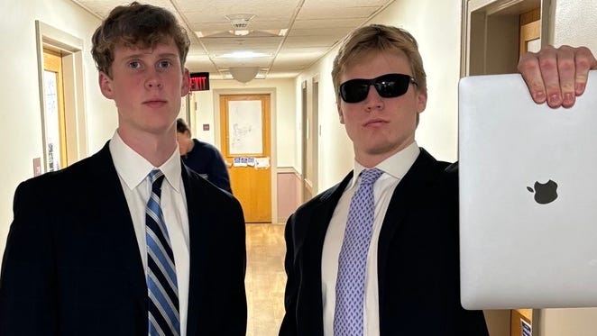 Mitch Humphrey and Jack Gatjanis went viral for their That's what's up/What's up with that? videos on TikTok