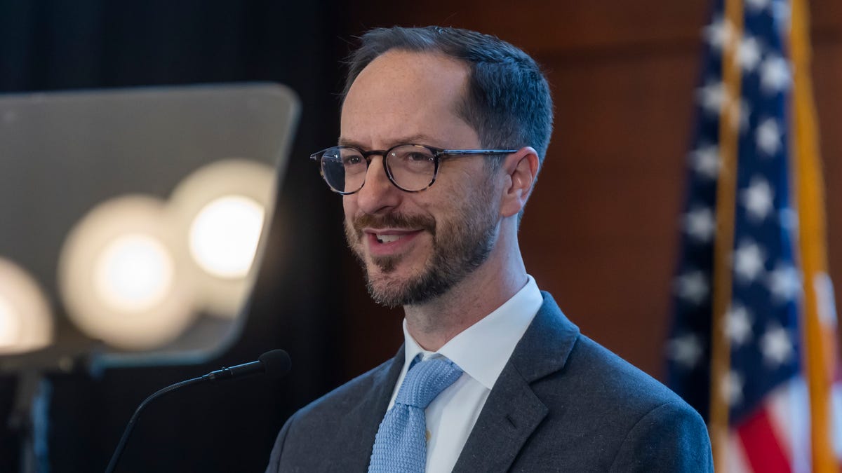 Mayor Freddie O'Connell delivers the State of Metro address Thursday, May 1, 2025 at the Downtown Nashville Public Library.