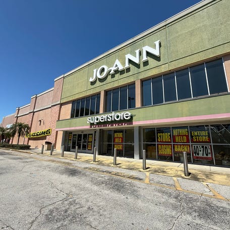 The Joann fabric store in Sanford, Florida, closed on April 28, 2025.