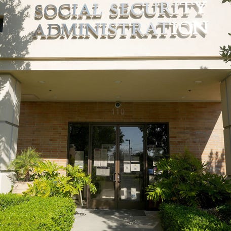 The Social Security Administration's Thousand Oaks, Calif. office on Monday, April 21, 2025.