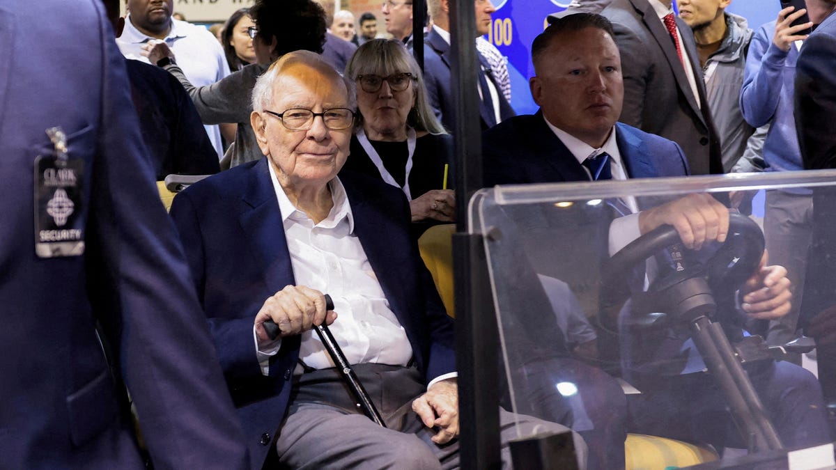 Berkshire Hathaway Chairman Warren Buffett attends the Berkshire Hathaway Inc annual shareholders' meeting in Omaha, Nebraska, U.S., May 3, 2024.