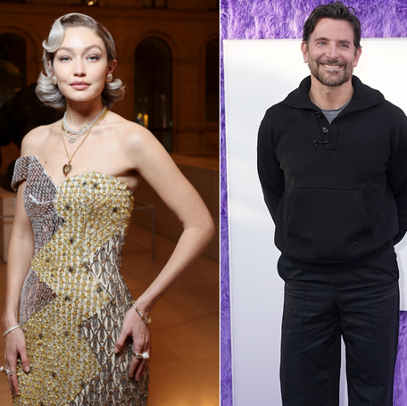 Gigi Hadid, left, and Bradley Cooper made their relationship Instagram official as she turned 30.