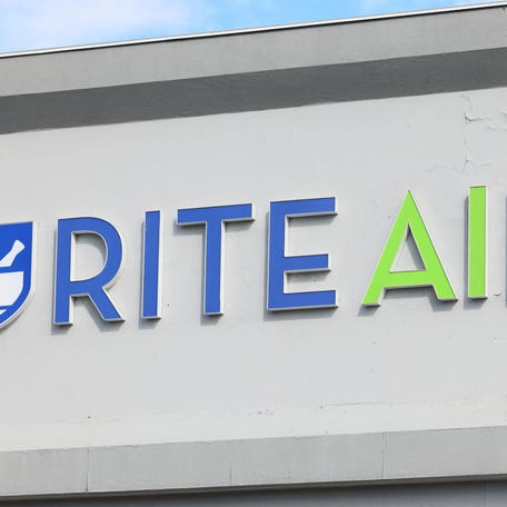 A Rite Aid store sign is seen on Oct. 16, 2023 in the Crown Heights neighborhood of Brooklyn. The pharmacy chain announced Monday, May 5 that it would close all New York locations in June, 2025.