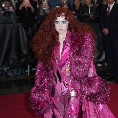 Chappell Roan leaves The Carlyle Hotel before the 2025 Met Gala: "Superfine: Tailoring Black Style" at the Metropolitan Museum of Art on May 05, 2025 in New York City.