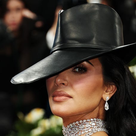 Kim Kardashian attends the 2025 Met Gala Celebrating "Superfine: Tailoring Black Style" at Metropolitan Museum of Art on May 5, 2025 in New York City.