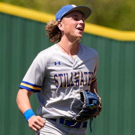Ethan Holliday during a game in April for Stillwater.
