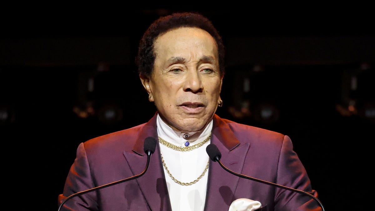Smokey Robinson speaks onstage during the 10th annual Hollywood Beauty Awards at Avalon Hollywood & Bardot in Los Angeles on April 6, 2025.