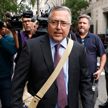 Lawyer for Sean Combs, Marc Agnifilo, arrives at U.S. District Court on September 17, 2024 in New York City. Music mogul Sean "Diddy" Combs was arrested in Manhattan on September 16 in a sex trafficking probe following a federal indictment.
