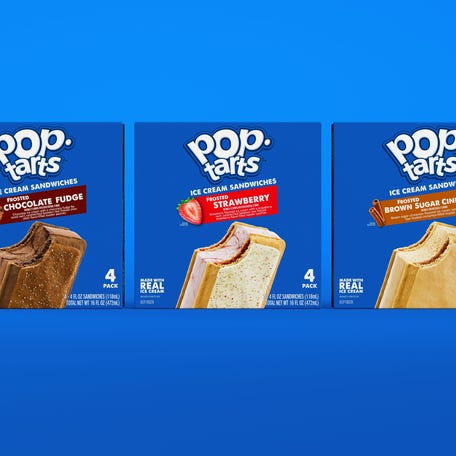 Pop-Tarts ice cream sandwiches are coming to the freezer aisle at your local Walmart in May 2025, according to Kellanova.