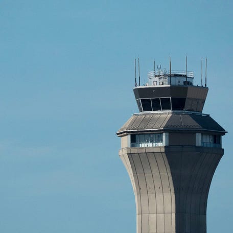 The control tower at Newark Liberty International Airport.