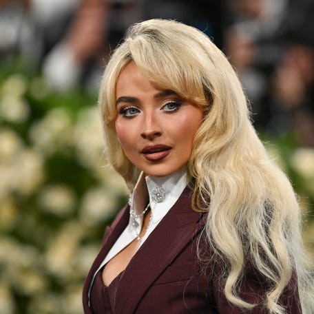US singer Sabrina Carpenter arrives for the 2025 Met Gala at the Metropolitan Museum of Art on May 5, 2025, in New York. The Gala raises money for the Metropolitan Museum of Art's Costume Institute. The 2025 Met Gala is themed "Tailored for You," aligning with the Costume Institute's exhibition, "Superfine: Tailoring Black Style," set to open to the public on May 10.