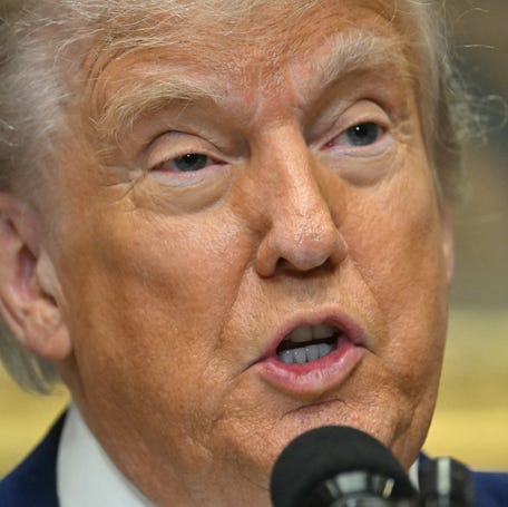 President Donald Trump speaks during a news conference about prescription drug prices, in the Roosevelt Room of the White House on May 12, 2025.