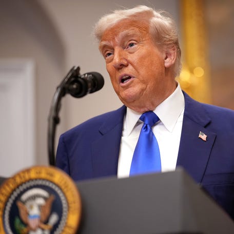 President Donald Trump at the White House on May 12, 2025.