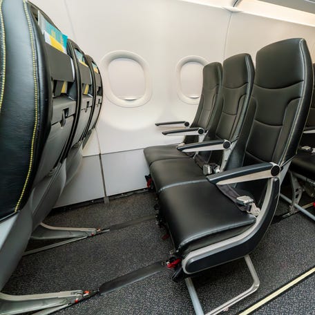 Extra legroom seats on Spirit Airlines.