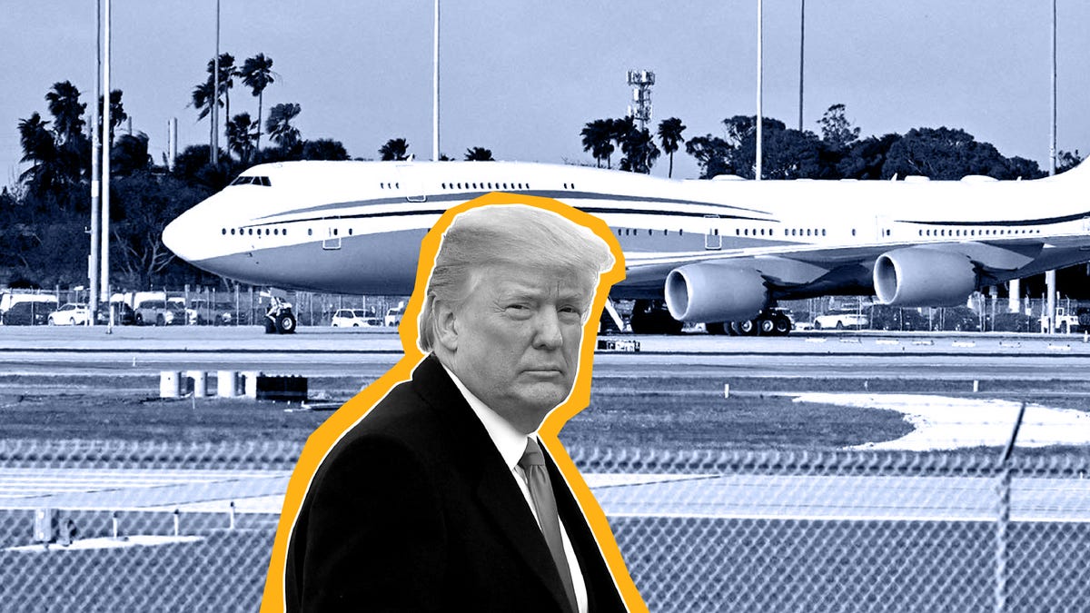 How Air Force One stacks up to the Qatari 747, Trump's coveted 'palace in ...