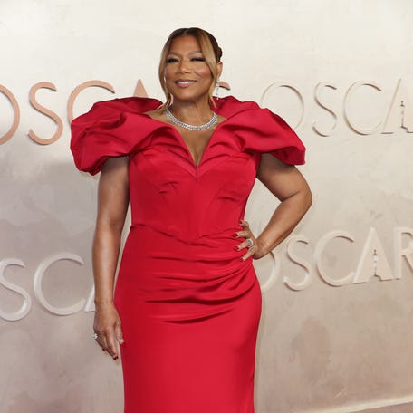 Mar 2, 2025; Los Angeles, CA, USA; Queen Latifah at the 97th Oscars at the Dolby Theatre at Ovation Hollywood in Los Angeles on Sunday, March 2, 2025. Mandatory Credit: Dan MacMedan-USA TODAY