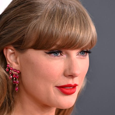 Taylor Swift arrives for the 67th Annual Grammy Awards at the Crypto.com Arena in Los Angeles on Feb. 2, 2025.