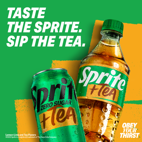 Sprite is launching a new limited-edition summer flavor "Sprite + Tea," inspired by the viral trend of consumers steeping tea bags in cold Sprite for a few minutes before drinking it.