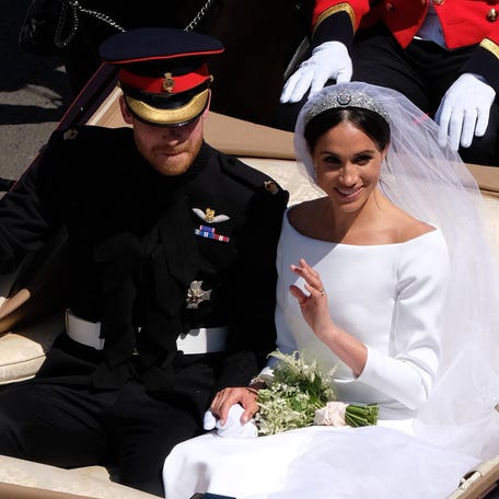 Prince Harry and Duchess Meghan on their wedding day.