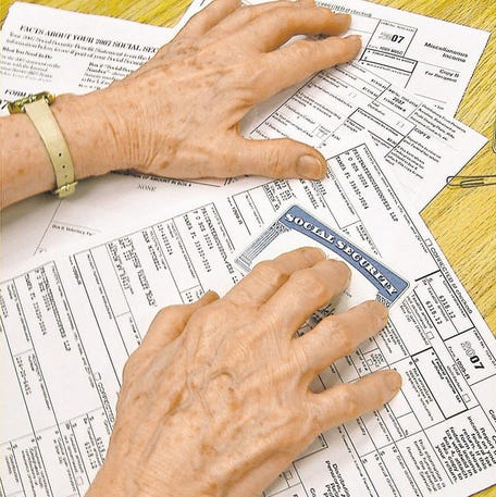 Published caption:  Jean Mitchell/Dayton Courier  For those who use a tax preparation service, pictured here are documents needed to file for the rebate including a Social Security card, statement of earnings or a Social Security benefits statement for 2007, and any 1099Rs listing various distributions, such as those from pensions and annuities.  ooo    Jean Mitchell/Dayton Courier  People who want to receive the federal economic stimulus rebate must file a 2007 tax return to receive the money ?whether or not they would ordinarily file a tax return. For those who would go to a tax preparation service, pictured here are documents that must be used to properly file for the rebate including your Social Security card, statement of earnings or your Social Security benefits statement for 2007, and any 1099Rs listing various distributions, such as those from pensions and annuities.    Ask hard questions before investing in that annuity. Theyâ€™re already the highest-commission financial tool, but they also do a poor job of protecting your retirement savings from the IRS.    02-27-DAY-senior views    Ask hard questions before investing in that annuity. Theyre already the highest-commission financial tool, but they also do a poor job of protecting your retirement savings from the IRS.