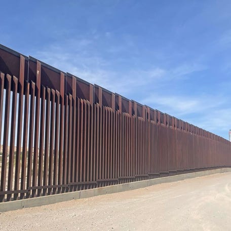 A section of the U.S.-Mexico border wall near El Paso, Texas on June 6, 2024.