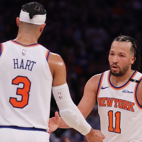 Josh Hart said after the Knicks blew Game 1: "I feel like defensively we let off the gas; the intensity and physicality wasn't there."