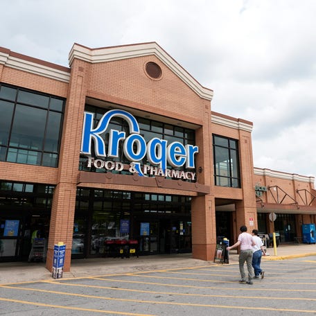 The old College Station Kroger in Athens, Ga., on Wednesday, April 23, 2025. The Old Kroger will close with the new Kroger next door opening on April 30th.