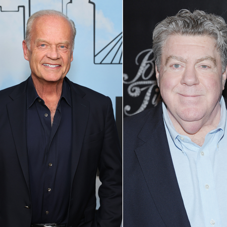Kelsey Grammer, left, paid tribute to his late "Cheers" co-star George Wendt, who died on May 20.
