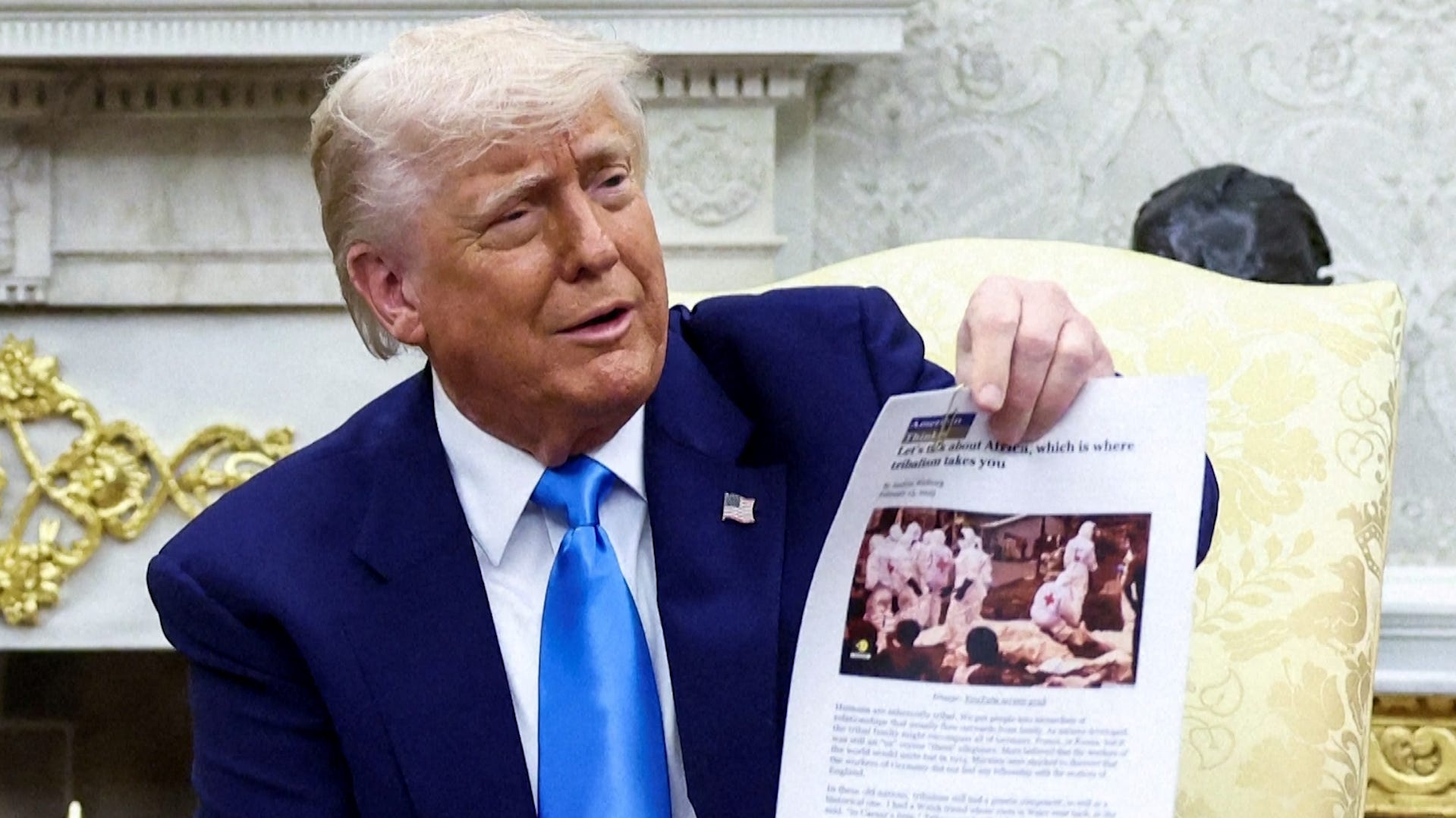 Trump photo of dead 'White farmers' is from Congo, not South Africa, Reuter's video shows