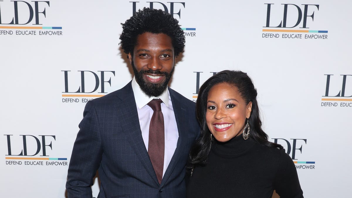 Sheinelle Jones' husband Uche Ojeh, seen here with her attending the NAACP LDF 33rd National Equal Justice Awards Dinner at Cipriani 42nd Street on Nov. 7, 2019, in New York City, has died.